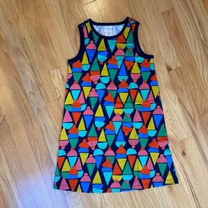 NEW - Hanna Andersson Sleeveless Tank Top Dress - Ice Cream Cones